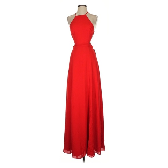 NEW Fame & Partners Halter Neck Fit & Flare Dress - Picture 10 of 10